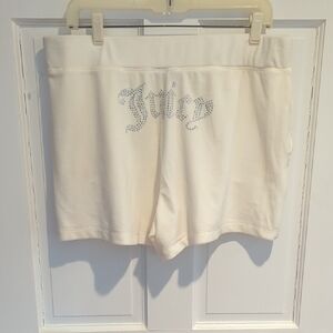 Juicy Couture Cream Athletic Shorts